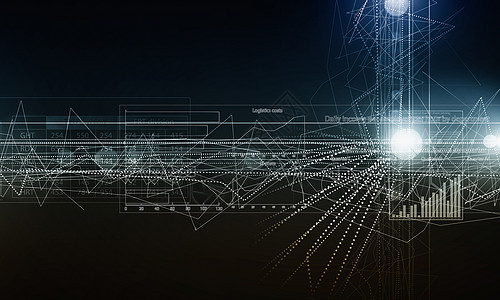 商业数字背景企业财务背景形象与利润收益图片