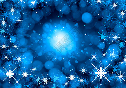 雪花图案雪花蓝色上背景图像与白色雪花蓝色背景背景