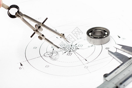制图工具和图纸图片