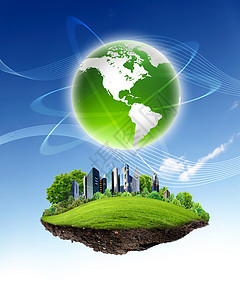 绿色星球环境的象征图片