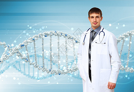 DNA链插图彩色背景下DNA链的图像图片
