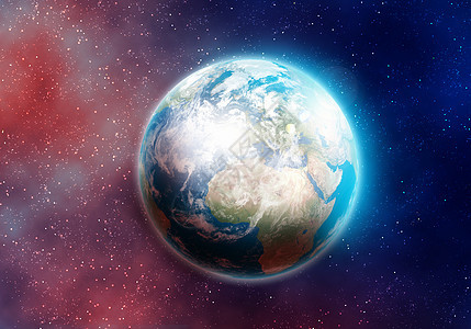 地球行星地球卫星的图像这幅图像的元素由美国宇航局提供的图片