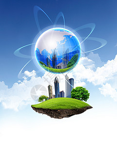 绿色星球环境的象征图片