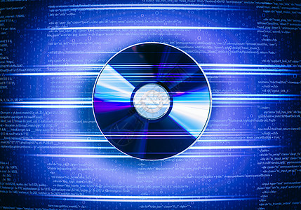 光盘个CD光盘蓝色数字背景图片