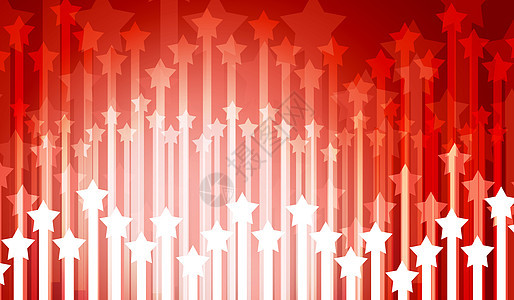 红色背景抽象背景红色图像与白色星星图片