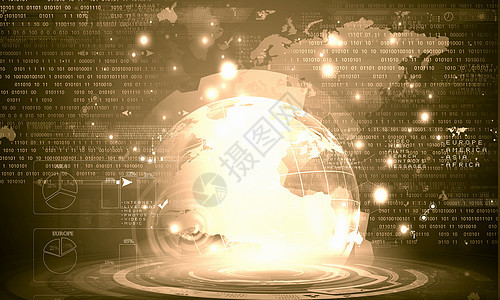 全球媒体技术全球交互的数字技术背景背景图片