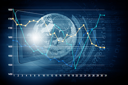 世界媒体技术与平板电脑数字地球行星的全球连接图片