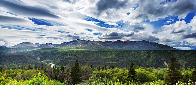 夏季加大落基山脉风景如画的山景图片