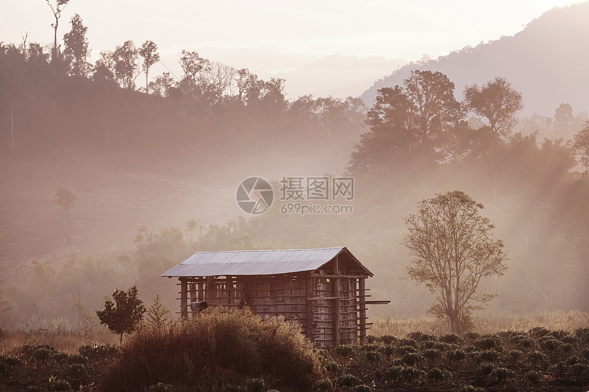 泰国北部的乡村景观图片