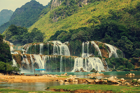 越南的戈克德天瀑布图片