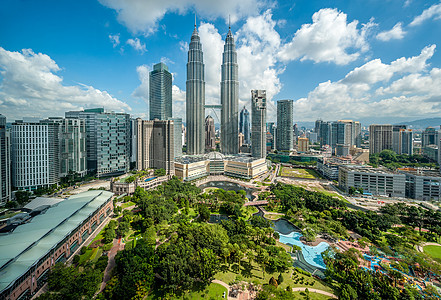 吉隆坡天际线俯瞰,马来西亚图片