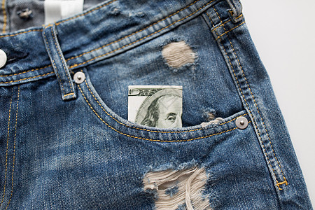 金融,衣服货币美元钱口袋牛仔牛仔裤背景图片