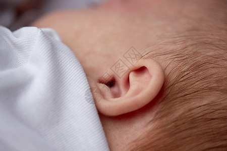 儿童,人护理婴儿耳朵图片