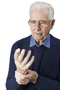 患关节炎的老人图片
