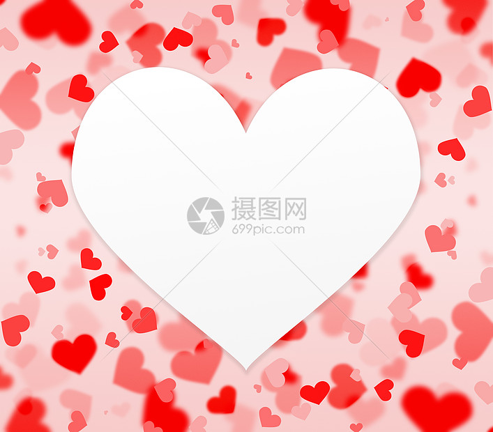 红色粉红色的心红色粉红色的心背景与空白的心形纸