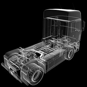 隔离透明卡车图片