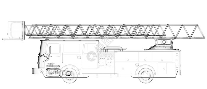 隔离透明消防车图片