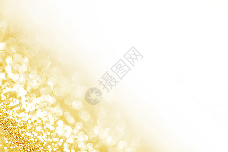 抽象闪光黄金假日波克背景与白色图片