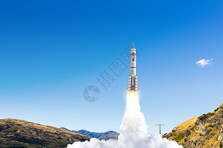 火箭太空背景