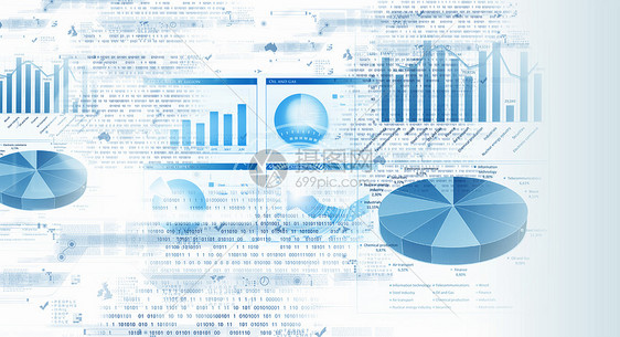 商业数字背景企业财务背景形象与利润收益图片