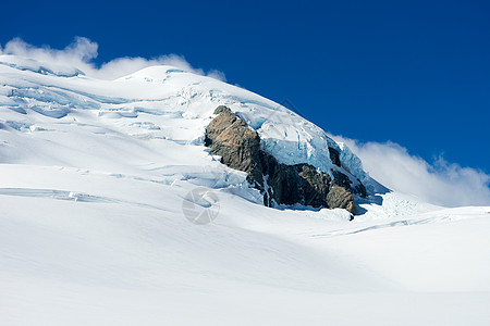 滑雪插画雪山山景雪,蓝天清澈背景