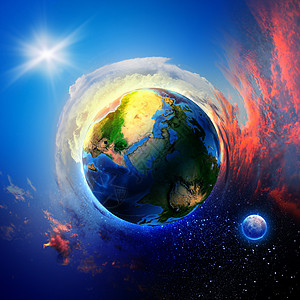 地球地球行星的图像拯救们的星球这幅图像的元素由美国宇航局提供的图片