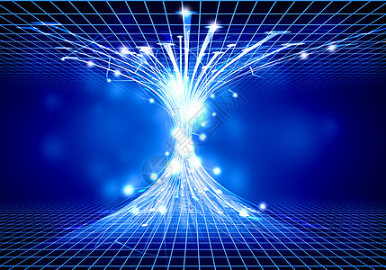 数字背景黑色背景下的蓝色数字漏斗技术图片