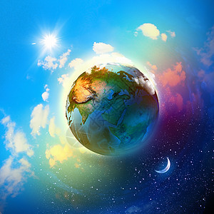 地球行星地球行星的图像这幅图像的元素由美国宇航局提供的图片