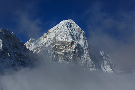 风景优美的山景,坎陈琼加地区,喜马拉雅山,尼泊尔图片