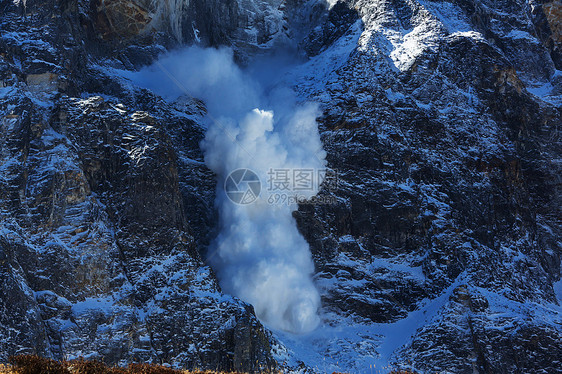 喜马拉雅雪崩图片