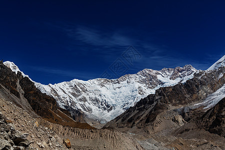 日落时分,尼泊尔喜马拉雅山,坎钦琼加峰的风景图片