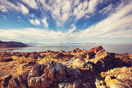 大盐湖的风景图片