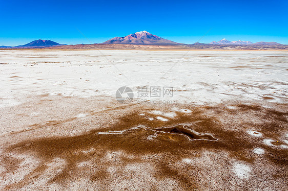 利维亚智利边境的安斯山脉的奥拉格层压火山图片