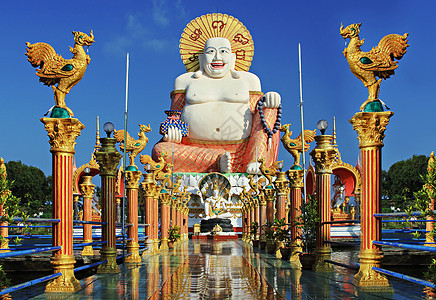 幸福佛像,高三美岛,泰国图片