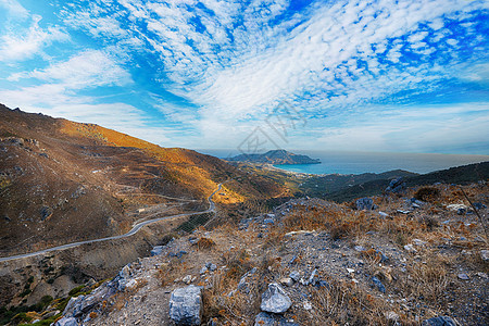 山海的道路风图片