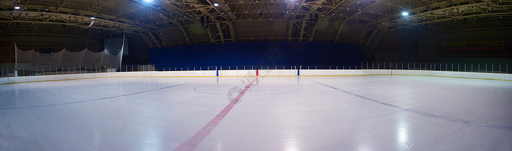 室内空冰场曲棍球滑冰场高清图片
