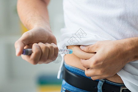 监测血糖腹部注射胰岛素降低血压背景
