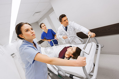 专业,人,保健,复活医学医生医生携带妇女病人医院轮床紧急图片