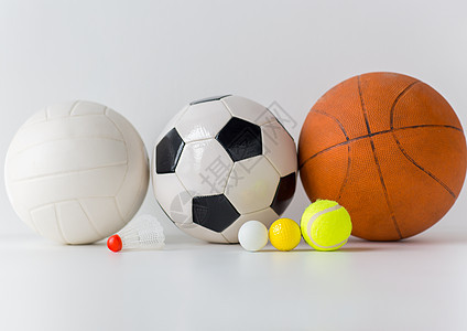 运动,健身,游戏,运动设备物体的同的运动球羽毛球图片