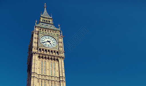 英国,伦敦大本钟,伦敦议会大厦的大钟楼及其钟背景图片