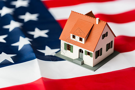 公民身份住所财产房地产人们的美国上居住的房子模型的特写图片