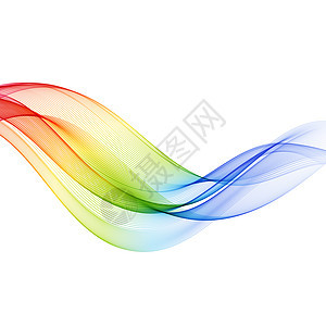 抽象的彩色波抽象的彩色波背景彩虹光谱波背景图片