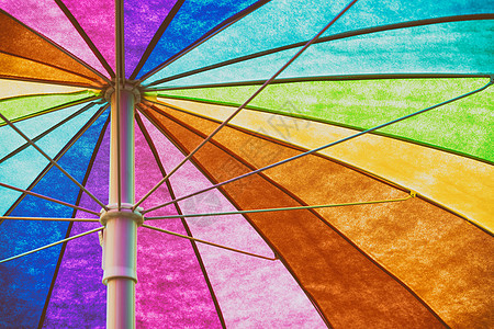 彩虹伞抽象图片