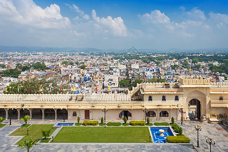 拉贾斯坦邦的乌迪普尔市政厅印度主要的旅游景点之高清图片