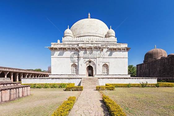 印度马迪亚邦曼杜贾马清真寺的HoshangShah墓图片