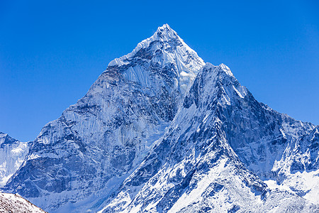 阿玛达布拉姆山珠穆朗玛峰地区,喜马拉雅,尼泊尔背景