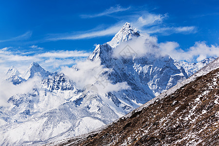 国际站详情页阿玛达布拉姆山珠穆朗玛峰地区,喜马拉雅,尼泊尔背景