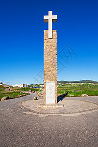 卡波达罗卡CapeRoca个披风,了葡萄牙大陆欧洲大陆的最西部图片