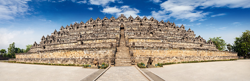 博罗布杜尔座9世纪大乘佛教寺庙,位于印度尼西亚爪哇中部的Magelang图片