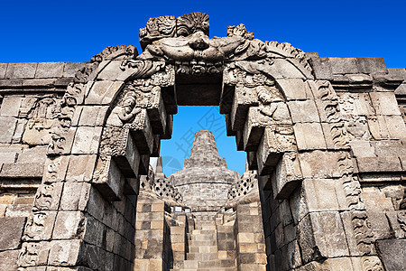 印度尼西亚爪哇岛Borobudur寺的细节图片